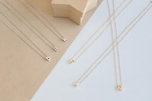 Load image into Gallery viewer, Fashion Gold Chain Initial Charms Necklace Pendant Metal Letters For Jewelry Cut Letters Single Name Necklaces