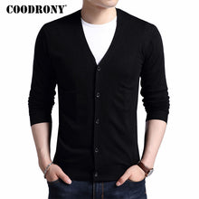 Load image into Gallery viewer, COODRONY Cardigan Men 2020 Autumn Winter Soft Warm Cashmere Wool Sweater Men Pure Color Classic Casual V-Neck Cardigans Top 7402