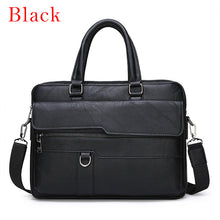 Load image into Gallery viewer, Men Briefcase Bag High Quality Business Famous Brand Leather Shoulder Messenger Bags Office Handbag 13.3 inch Laptop