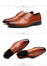 Load image into Gallery viewer, 2020 Men Formal Shoes Leather Business Casual Shoes High Quality Men Dress Office Luxury Shoes Male Breathable Oxfords