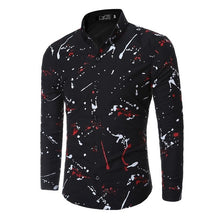 Load image into Gallery viewer, New Men's Long Sleeve Casual Shirt Fashion Rose Flower 3D Printed Floral Shirt Turn-down Collar Slim Fit Shirt For Mens Clothing