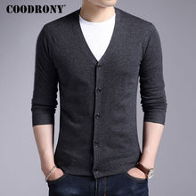 Load image into Gallery viewer, COODRONY Cardigan Men 2020 Autumn Winter Soft Warm Cashmere Wool Sweater Men Pure Color Classic Casual V-Neck Cardigans Top 7402