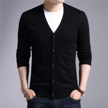 Load image into Gallery viewer, COODRONY Cardigan Men 2020 Autumn Winter Soft Warm Cashmere Wool Sweater Men Pure Color Classic Casual V-Neck Cardigans Top 7402
