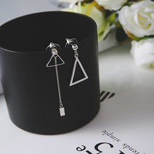 Load image into Gallery viewer, Modern Women's Earrings 2018 Asymmetry Long Tassel Women Dangle Earrings Korean Fashion Refreshing Female Jewelry Accessories