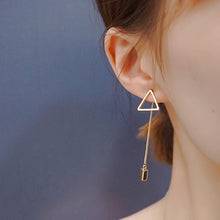 Load image into Gallery viewer, Modern Women's Earrings 2018 Asymmetry Long Tassel Women Dangle Earrings Korean Fashion Refreshing Female Jewelry Accessories