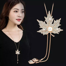 Load image into Gallery viewer, BYSPT Shiny Crystal Circle Silver Color Women's Pendant Necklaces Jewelry Pendant Long Necklace Women Chain Fashion Jewelry