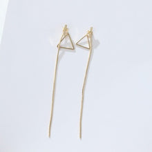 Load image into Gallery viewer, Modern Women's Earrings 2018 Asymmetry Long Tassel Women Dangle Earrings Korean Fashion Refreshing Female Jewelry Accessories
