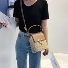 Load image into Gallery viewer, Casual Chains Straw Bucket Bags Women Summer Messenger Bag Rattan Bags Beach Lady Travel Purses and Handbags Shoulder Bag Bolsa