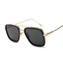 Load image into Gallery viewer, Luxury Fashion Avengers Tony Stark Flight Style Sunglasses Men Square Brand Design Sun Glasses Women Oculos Retro Male Iron 3