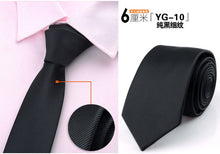 Load image into Gallery viewer, tie skinny 6cm ties for men Wedding dress necktie fashion plaid cravate business gravatas para homens slim shirt accessories lot