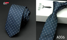 Load image into Gallery viewer, tie skinny 6cm ties for men Wedding dress necktie fashion plaid cravate business gravatas para homens slim shirt accessories lot