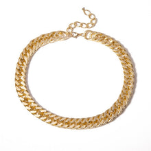 Load image into Gallery viewer, IngeSight.Z Punk Hip Hop Curb Cuban Thick Short Choker Necklace Men Simple Minimalist Chunky Collar Necklace Women Jewelry Party