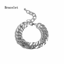 Load image into Gallery viewer, IngeSight.Z Punk Hip Hop Curb Cuban Thick Short Choker Necklace Men Simple Minimalist Chunky Collar Necklace Women Jewelry Party
