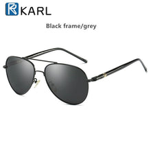 Load image into Gallery viewer, Classic Sunglasses Polarized Men Driving Glasses Black Pilot Sun Glasses Brand Designer Male Retro Sunglasses For Men/Women