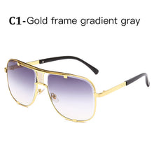 Load image into Gallery viewer, Classic Oversized Men Sunglasses Luxury Brand Women mach one Sun Glasses Square retro Oculos de sol Male UV400 Mirror Eyewear