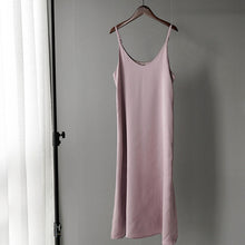 Load image into Gallery viewer, Toppies 2020 Spring Summer Women Satin Dress party Luxury Shiny Sundress Imitation Silk Dress