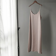 Load image into Gallery viewer, Toppies 2020 Spring Summer Women Satin Dress party Luxury Shiny Sundress Imitation Silk Dress