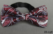 Load image into Gallery viewer, RBOCOTT Men's Bow Tie Gold Paisley Bowtie Business Wedding Bowknot Dot Blue And Black Bow Ties For Groom Party Accessories