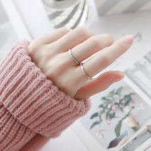 Load image into Gallery viewer, KNOCK High quality Fashion Simple Scrub Stainless Steel Women &#39;s Rings 2 mm Width Rose Gold Color Finger  Gift For Girl Jewelry
