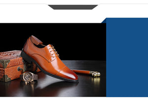 2020 Men Formal Shoes  Leather Business Casual Shoes High Quality Men Dress Office Luxury Shoes Male Breathable Oxfords