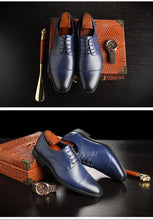 Load image into Gallery viewer, 2020 Men Formal Shoes  Leather Business Casual Shoes High Quality Men Dress Office Luxury Shoes Male Breathable Oxfords
