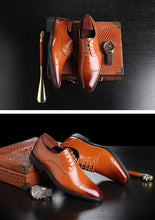 Load image into Gallery viewer, 2020 Men Formal Shoes  Leather Business Casual Shoes High Quality Men Dress Office Luxury Shoes Male Breathable Oxfords
