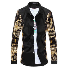 Load image into Gallery viewer, New Men's Long Sleeve Casual Shirt Fashion Rose Flower 3D Printed Floral Shirt Turn-down Collar Slim Fit Shirt For Mens Clothing
