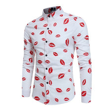 Load image into Gallery viewer, New Men's Long Sleeve Casual Shirt Fashion Rose Flower 3D Printed Floral Shirt Turn-down Collar Slim Fit Shirt For Mens Clothing
