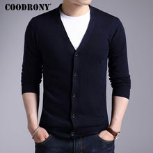 Load image into Gallery viewer, COODRONY Cardigan Men 2020 Autumn Winter Soft Warm Cashmere Wool Sweater Men Pure Color Classic Casual V-Neck Cardigans Top 7402
