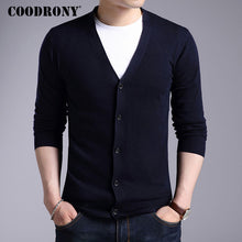 Load image into Gallery viewer, COODRONY Cardigan Men 2020 Autumn Winter Soft Warm Cashmere Wool Sweater Men Pure Color Classic Casual V-Neck Cardigans Top 7402
