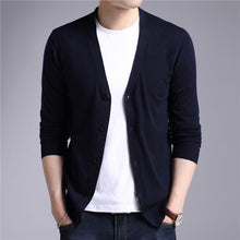 Load image into Gallery viewer, COODRONY Cardigan Men 2020 Autumn Winter Soft Warm Cashmere Wool Sweater Men Pure Color Classic Casual V-Neck Cardigans Top 7402
