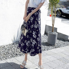 Load image into Gallery viewer, Women Flower Long Skirt Summer Beach Sunny Female Skirts Floral Chiffon Tutu Skirt
