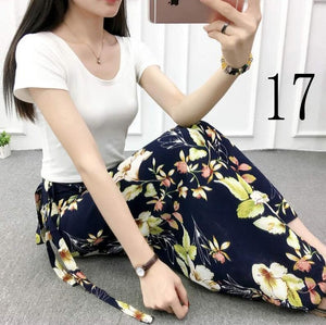 New one-piece skirt women summer chiffon wrap skirt long floral beach skirt