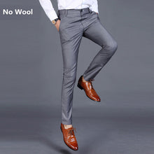 Load image into Gallery viewer, Loldeal Men Suit Pants Slim Fit Flat Front Stretch Dress Pants  Formal Pants Trousers Male
