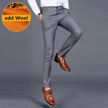 Load image into Gallery viewer, Loldeal Men Suit Pants Slim Fit Flat Front Stretch Dress Pants  Formal Pants Trousers Male
