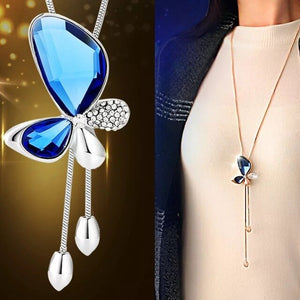 BYSPT Shiny Crystal Circle Silver Color Women's Pendant Necklaces Jewelry Pendant Long Necklace Women Chain Fashion Jewelry