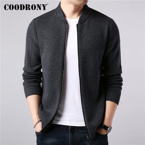 COODRONY Brand Sweater Coat Men Cashmere Wool Cardigan Men Clothes 2019 New Arrivals Autumn Winter Thick Warm Zipper Coats 91088