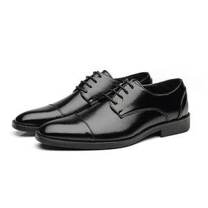 2020 Men Formal Shoes  Leather Business Casual Shoes High Quality Men Dress Office Luxury Shoes Male Breathable Oxfords
