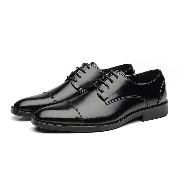 2020 Men Formal Shoes  Leather Business Casual Shoes High Quality Men Dress Office Luxury Shoes Male Breathable Oxfords