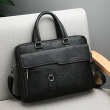 Load image into Gallery viewer, Luxury Designer PU Leather Man Briefcase Men&#39;s Business Handbag 15.6 Inches Laptop Bag Fashion Male Briefcase Shoulder Bag 2019
