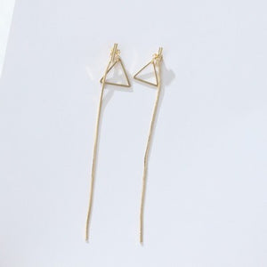 Modern Women's Earrings 2018 Asymmetry Long Tassel Women Dangle Earrings Korean Fashion Refreshing Female Jewelry Accessories