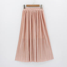 Load image into Gallery viewer, Hermicci 2020 Fashion Skirts Summer Pleated Long Skirts Women Metallic Midi Skirts Faldas Largas Mujer
