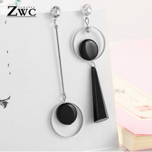 Load image into Gallery viewer, ZWC Fashion New Women's Acrylic Drop Earrings Hot Selling Long Dangling Earrings Gift For Women Party Wedding Jewelry Brincos
