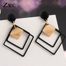 Load image into Gallery viewer, ZWC Fashion New Women's Acrylic Drop Earrings Hot Selling Long Dangling Earrings Gift For Women Party Wedding Jewelry Brincos
