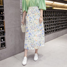 Load image into Gallery viewer, Mozuleva 2020 Spring Summer High Waist Chiffon Women Midi Skirts Casual Floral Print Female Skirt Maxi Beach Tutu Skirt femme
