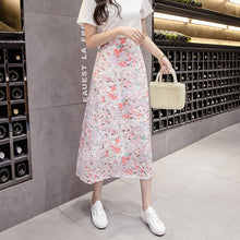 Load image into Gallery viewer, Mozuleva 2020 Spring Summer High Waist Chiffon Women Midi Skirts Casual Floral Print Female Skirt Maxi Beach Tutu Skirt femme
