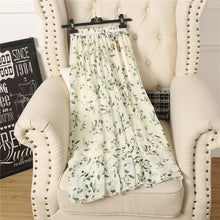 Load image into Gallery viewer, OLGITUM Long Foral Pattern Chiffon Skirt 2020 Summer New A-Line Skirts Wild Korean Casual Women Skirt SK330
