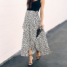 Load image into Gallery viewer, Surmiitro Polka Dot Print Long Maxi Summer Skirt Women Fashion 2020 Ladies White Black Split High Waist A-line Sun Skirt Female
