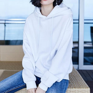 2019 New Plus velvet Basic Hoodies For Women Leisure Female winter Solid Colour Casual SweatshirtHip Pop Tops