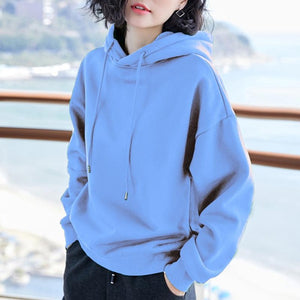 2019 New Plus velvet Basic Hoodies For Women Leisure Female winter Solid Colour Casual SweatshirtHip Pop Tops